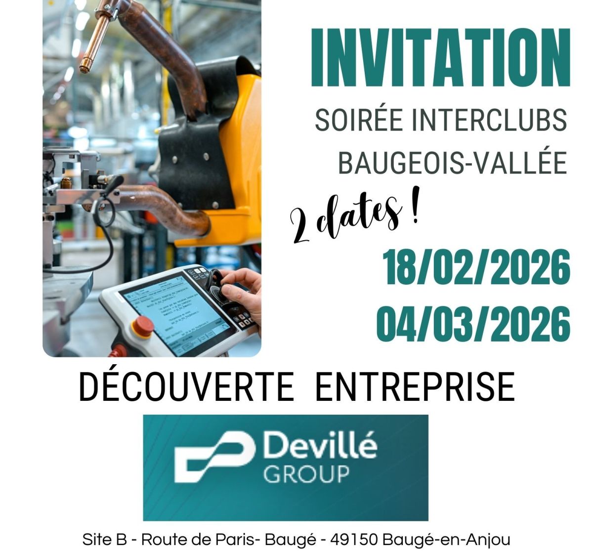 VISITE DEVILLE - INTERCLUBS BAUGEOIS VALLEE